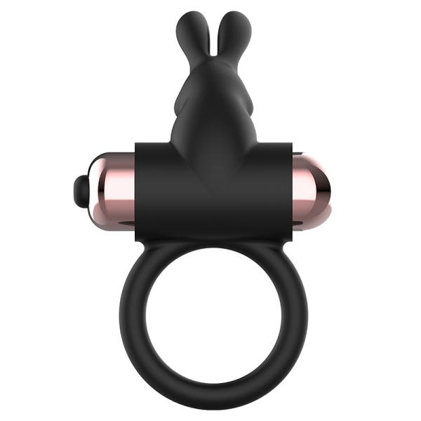 COQUETTE CHIC DESIRE - COCKRING AVEC VIBRATEUR NOIR/ OR – Image 2