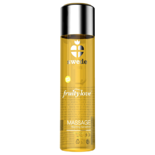 SWEDE - FRUITY LOVE HUILE DE MASSAGE EFFET CHAUFFANT FRUITÉ TROPICAL AU MIEL 120 ML.